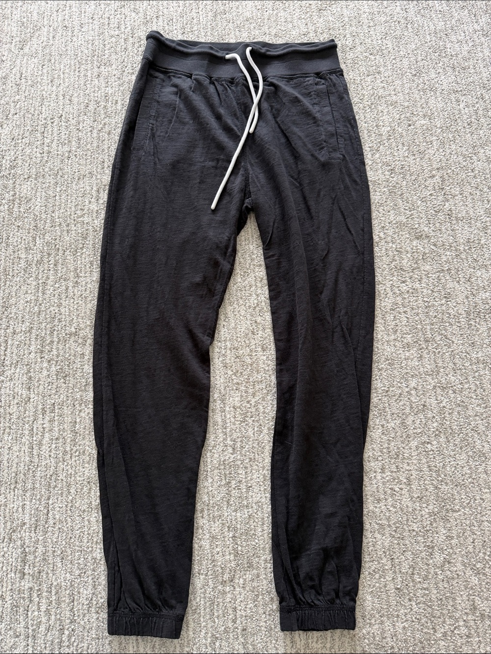 Leallo Women's Black Drawstring Jogger Pants - Comfortable Everyday Track Pants